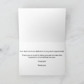 Mitarbeiter Vielen Dank für Ihre gute Arbeit Dankeskarte (Innenseite)