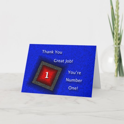 Mitarbeiter Vielen Dank für Ihre gute Arbeit Dankeskarte (Vorderseite)