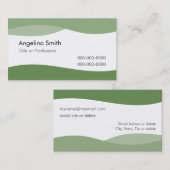 Mitarbeiter Visitenkarte Wellen des Wassers E1G (Vorne/Hinten)