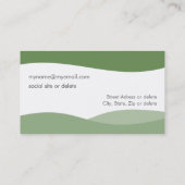 Mitarbeiter Visitenkarte Wellen des Wassers E1G (Rückseite)