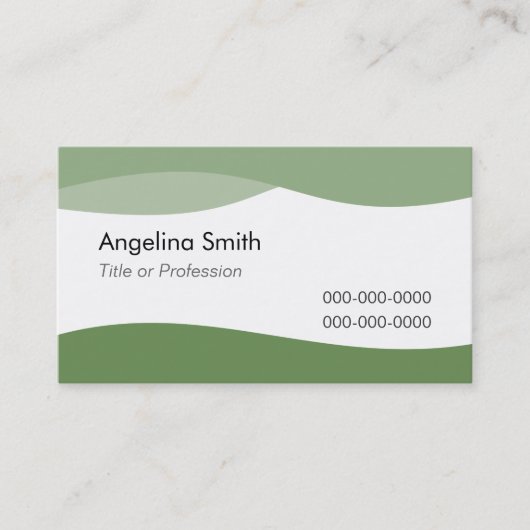 Mitarbeiter Visitenkarte Wellen des Wassers E1G (Vorderseite)