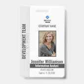 Mitarbeiter von Charcoal Foto Company Security QR  Ausweis (Vorderseite)