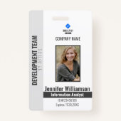 Mitarbeiter von Charcoal Foto Company Security QR Ausweis (Vorderseite)