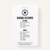 Mitarbeiter von Logoveranstaltungen Ausweis (Rückseite)