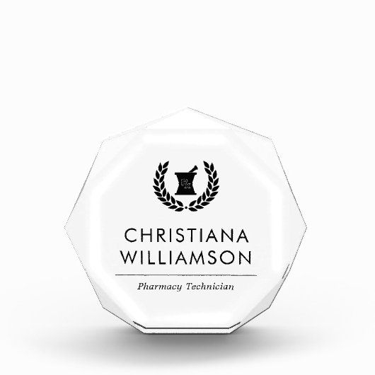 Mitarbeiter von Pharmazie Pharmacy Tech Fotoblock (Vorderseite)