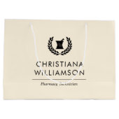 Mitarbeiter von Pharmazie Pharmacy Tech Große Geschenktüte (Rückseite)