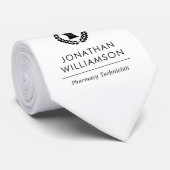 Mitarbeiter von Pharmazie Pharmacy Tech Krawatte (Gerollt)