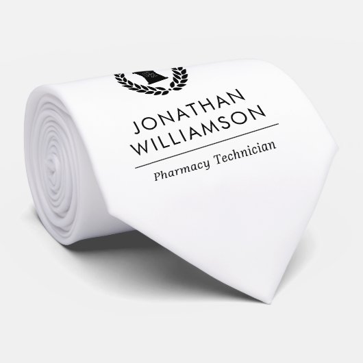 Mitarbeiter von Pharmazie Pharmacy Tech Krawatte (Gerollt)