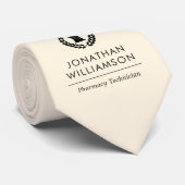 Mitarbeiter von Pharmazie Pharmacy Tech Krawatte (Gerollt)