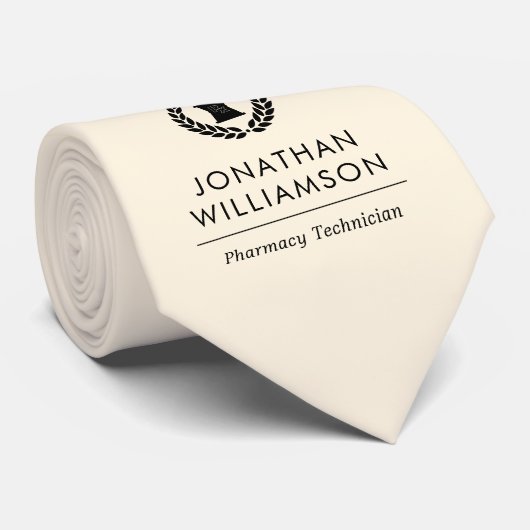 Mitarbeiter von Pharmazie Pharmacy Tech Krawatte (Gerollt)