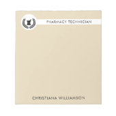 Mitarbeiter von Pharmazie Pharmacy Tech Notizblock (Vorderseite)