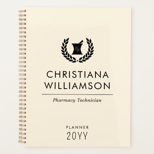 Mitarbeiter von Pharmazie Pharmacy Tech Planer (Vorderseite)