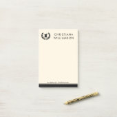 Mitarbeiter von Pharmazie Pharmacy Tech Post-it Klebezettel (Auf Schreibtisch)