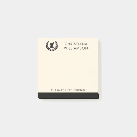 Mitarbeiter von Pharmazie Pharmacy Tech Post-it Klebezettel (Vorderseite)