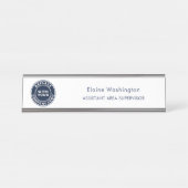 Mitarbeiter von Unternehmen hinzufügen Schreibtischnamensplakette (Vorderseite )