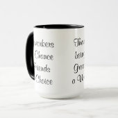 Mitarbeiter von Zufall Freunde von Choice Typograf Tasse (Vorderseite Links)