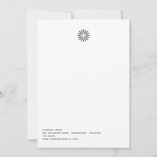 Mitarbeiter Weihnachten Party Minimalistisch Tinte Einladung (Rückseite)