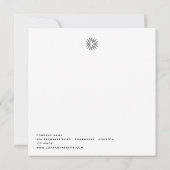 Mitarbeiter Weihnachts-Party Minimalistische Logo- Einladung (Rückseite)