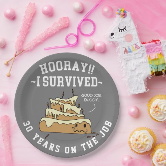 Mitarbeiter-Wertschätzung Arbeit Jahrestag Custom Pappteller (Party)