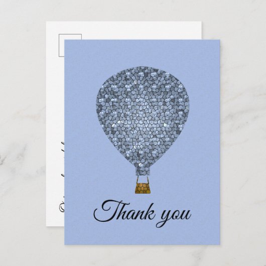 Mitarbeiter Wertschätzung Hot Air Ballon Vielen Da Postkarte (Vorne/Hinten)