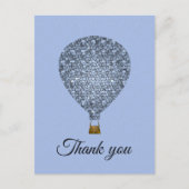 Mitarbeiter Wertschätzung Hot Air Ballon Vielen Da Postkarte (Vorderseite)