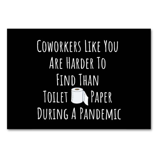 Mitarbeiter wie Sie sind schwer zu finden Tischnummer (Vorderseite)