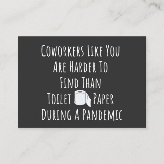 Mitarbeiter wie Sie sind schwer zu finden Visitenkarte (Vorderseite)