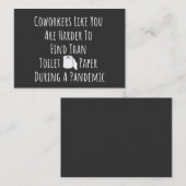 Mitarbeiter wie Sie sind schwer zu finden Visitenkarte (Vorne/Hinten)