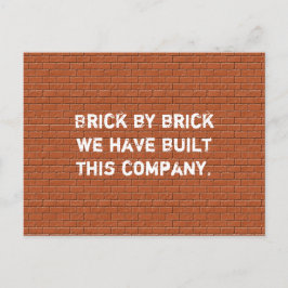 Mitarbeiterbewertung Danke für die Unternehmensgrü Postkarte