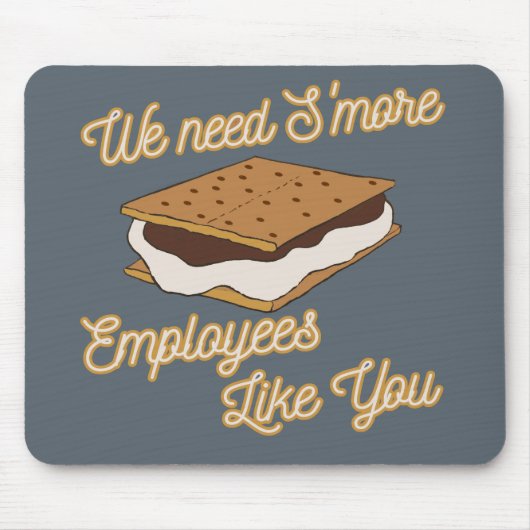 Mitarbeiterempfehlung Funny Gift Idee Smores Mousepad (Vorne)