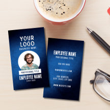 Mitarbeiterfoto Blau Grunge Gradient Geschäft