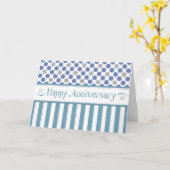 Mitarbeiterjubiläum - Jade Blue Karte (Gelbe Blume)