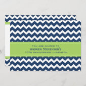 Mitarbeiterjubiläum Luncheon Einladung Limon (Vorne/Hinten)