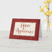 Mitarbeiterjubiläum - Text-Wirbel Damask Sparkle Karte (Gelbe Blume)