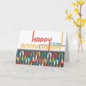 Mitarbeiterkarte zum zweiten Jahrestag Karte (Gelbe Blume)