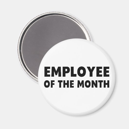 Mitarbeitermonat Magnet (Vorderseite/Rückseite)