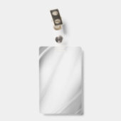 Mitarbeitername Abzeichen Silver/Firmenlogos Ausweis (Rückseite mit Clip)