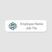 Mitarbeiternamensmarken - Büromaterial des Unterne Namensschild (Vorderseite)