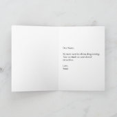 Mitarbeitertestkarte Karte (Innenseite)