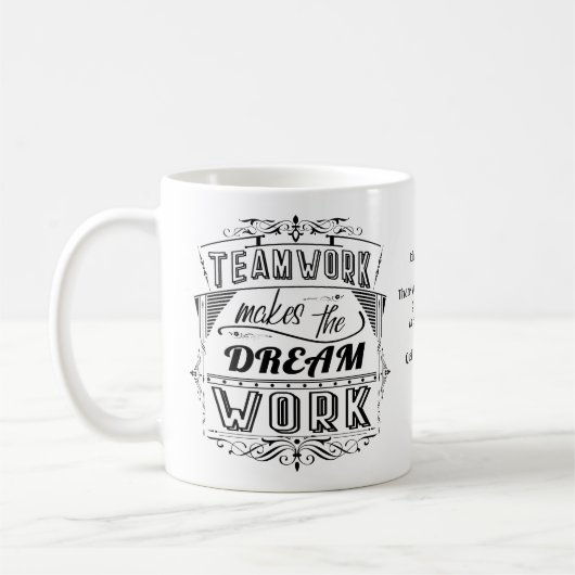 Mitarbeiterwertungs-Teamwork Kaffeetasse (Links)