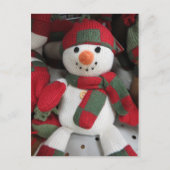 Mitared Snowman Postkarte (Vorderseite)