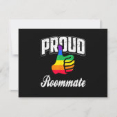 Mitbewohner Gay Pride Einladung (Vorderseite)