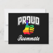 Mitbewohner Gay Pride Einladung (Rückseite)