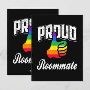 Mitbewohner Gay Pride Feiertagskarte