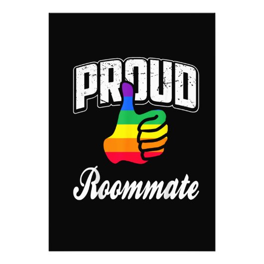 Mitbewohner Gay Pride Fotodruck (Vorne)