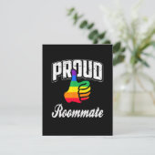 Mitbewohner Gay Pride Karte (Stehend Vorderseite)