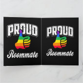 Mitbewohner Gay Pride Karte (Innenseite)