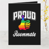Mitbewohner Gay Pride Karte (Gelbe Blume)