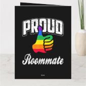 Mitbewohner Gay Pride Karte (Rückseite)