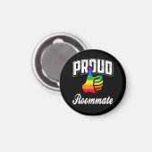 Mitbewohner Gay Pride Magnet (Vorderseite/Rückseite)